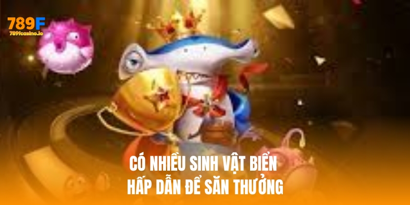 Có nhiều sinh vật biển hấp dẫn để săn thưởng
